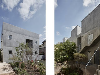 杉並の集合住宅, ＣＯ２ＷＯＲＫＳ ＣＯ２ＷＯＲＫＳ Modern houses Concrete Grey