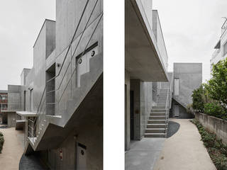 杉並の集合住宅, ＣＯ２ＷＯＲＫＳ ＣＯ２ＷＯＲＫＳ Modern houses Concrete Grey