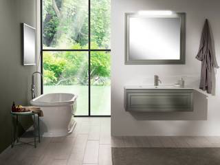 Contemporary, Gaia Gaia Bathroom ٹھوس لکڑی Multicolored