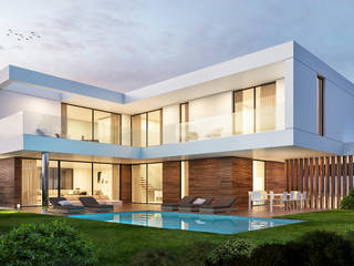 CASA GB1 - Moradia em Cascais, Traçado Regulador. Lda Traçado Regulador. Lda Villas Wood Wood effect