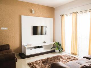 2 BHK flat Design in Bangalore, Dream Touch Dream Touch Salas de estar modernas