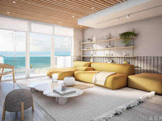 Miami Spiaggia , Sulkin Askenazi Sulkin Askenazi Modern living room