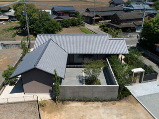 山隈の家, Atelier Square Atelier Square 日本家屋・アジアの家 コンクリート 灰色