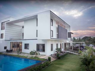 Jhaps Villa, Akkarai, DesignQube DesignQube Villas Concrete