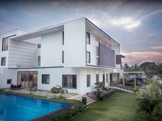 Jhaps Villa, Akkarai, DesignQube DesignQube Modern houses