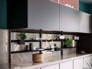 Dama , Damiano Latini srl Damiano Latini srl Modern kitchen Aluminium/Zinc