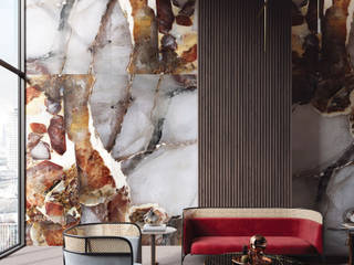 PAPEETE Decorative Panels, Tecnografica Tecnografica Moderne Wände & Böden Grau