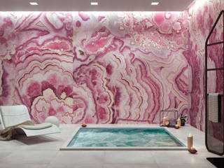 KIRIBATI Decorative Panels, Tecnografica Tecnografica Tường & sàn phong cách hiện đại Pink