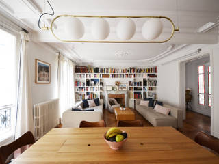 Appartement familial - Paris 10 / 100 m², A comme Archi A comme Archi Phòng khách White