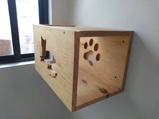 fUNNYCAT - Gateras de madera que le van encantar a tu gato, VIVE arquitectura VIVE arquitectura Стены и пол в стиле модерн