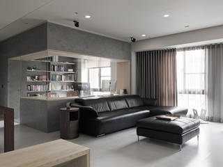 昇陽之道_灰石, 形構設計 Morpho-Design 形構設計 Morpho-Design Salas de estilo moderno