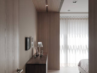 翰林院, 形構設計 Morpho-Design 形構設計 Morpho-Design モダンスタイルの寝室