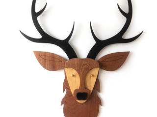 MW Kids - Animal Heads Collection, My Woodings - Woodworks My Woodings - Woodworks Eklektyczny pokój dziecięcy