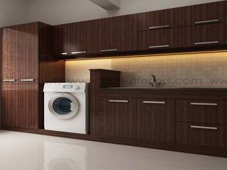 Straight Kitchen Design, DLIFE Home Interiors DLIFE Home Interiors Cucina moderna