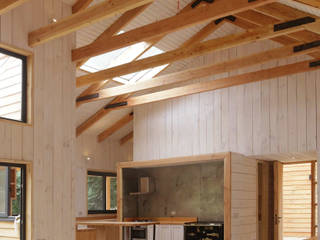 CASA COLICO, ESTUDIOFES ARQUITECTOS ESTUDIOFES ARQUITECTOS Maisons de campagne Bois Effet bois