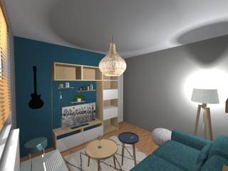 agencement et déco d'un rdc de maison, relion conception relion conception Scandinavian style living room