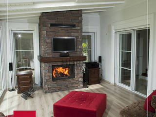 ŞÖMİNE, Kİng Şömine Kİng Şömine Rustic style living room Wood Wood effect