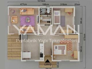 72 m2 Prefabrik Ev, Prefabrik Ev (Yaman Prefabrik) Prefabrik Ev (Yaman Prefabrik)
