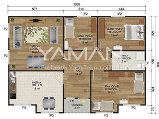 112 m2 Prefabrik Ev, Prefabrik Ev (Yaman Prefabrik) Prefabrik Ev (Yaman Prefabrik)