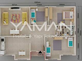 112 m2 Prefabrik Ev, Prefabrik Ev (Yaman Prefabrik) Prefabrik Ev (Yaman Prefabrik)