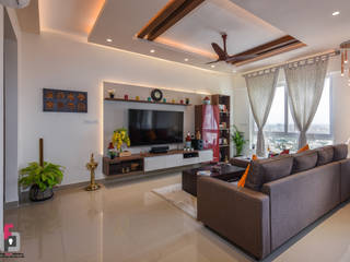 Apartment at The ICON by G-Corp, Prop Floor Interiors Prop Floor Interiors Living room Plywood