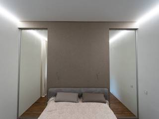 raumplus в интерьере шоурума Armadini (итальянские вешалки), Raumplus Raumplus Minimalist bedroom