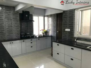 Modular Kitchen Interiors, Lucky Interiors Lucky Interiors Éléments de cuisine Granite