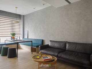 Apartment P, 六相設計 Phase6 六相設計 Phase6 Eclectic walls & floors