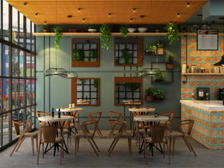 Cafe Coffee, AreaPlanz Design AreaPlanz Design Powierzchnie handlowe