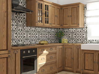 Drewniana kuchnia na wymiar, Meblo-Wosk Meblo-Wosk Built-in kitchens Wood Wood effect