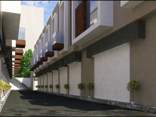 CITY BAZAAR IN GORAYA ,PUNJAB, Square Design Square Design Commercial spaces Bricks