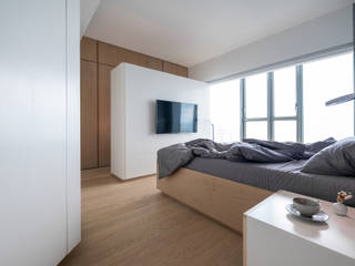 VM's RESIDENCE, arctitudesign arctitudesign Minimalistische Schlafzimmer