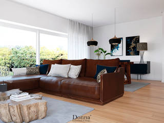 Industrial style living room by Donna - Exclusividade e Design Industrial