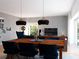 Apartamento Lisboa , Donna - Exclusividade e Design Donna - Exclusividade e Design Столовая комната в стиле лофт