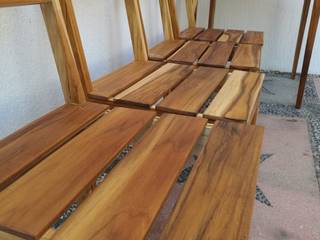 Comedor de Teca, Isometría Isometría Terrace Solid Wood Multicolored