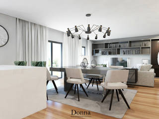 Apartamento Duplex no Porto, Donna - Exclusividade e Design Donna - Exclusividade e Design Столовая комната в стиле модерн