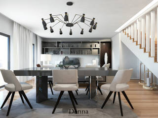 Apartamento Duplex no Porto, Donna - Exclusividade e Design Donna - Exclusividade e Design Столовая комната в стиле модерн