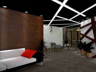 Diseño de Interiores Oficinas GICSA Cancun, RL Arquitecto RL Arquitecto Ruang Komersial