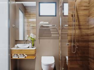 Mẫu thiết kế nội thất nhà phố hiện đại cao cấp 2019, NEOHouse NEOHouse Modern style bathrooms