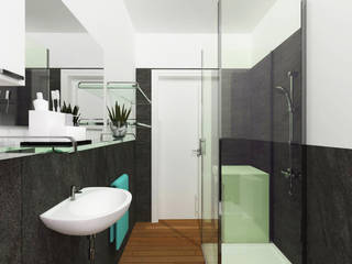 Ristrutturazione interna per bagno privato, ABITAlab S.r.l. ABITAlab S.r.l. ห้องน้ำ เซรามิค