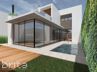 Residencia MA, BRITA ARQUITETURA BRITA ARQUITETURA Casas familiares