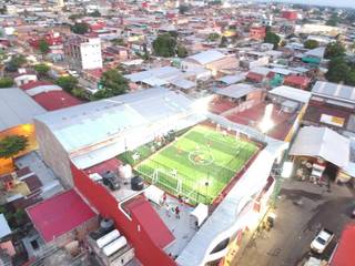 Soccer League, Tapachula , G._ALARQ G._ALARQ Balcon, Veranda & Terrasse modernes