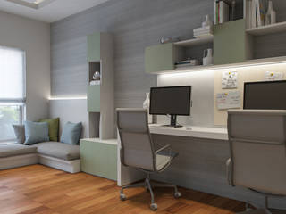 Study Room, De Panache - Interior Architects De Panache - Interior Architects Moderne Arbeitszimmer
