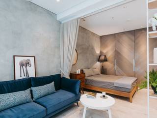 MSBT 幔室布緹 Scandinavian style bedroom Reinforced concrete Grey