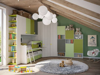 Camerette a ponte: Moderno e Bello, Mondo Camerette Mondo Camerette Nursery/kid’s room