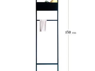 Scala porta salviette da bagno: funzionalità e design made in italy, Idearredobagno.it Idearredobagno.it BanyoTekstil Ürünleri & Aksesuarlar Metal Siyah