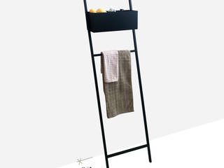 Scala porta salviette da bagno: funzionalità e design made in italy, Idearredobagno.it Idearredobagno.it BathroomStorage Black