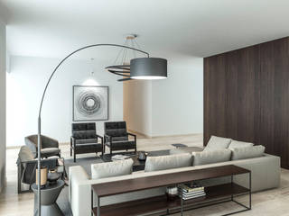 MINIMAL LOFT. , Juve 3D Studio Juve 3D Studio Minimalist living room Wood Wood effect
