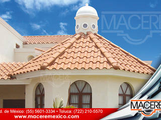 Teja de Barro Modelo Renacimiento, MACERE México MACERE México Lean-to roof Ceramic Orange