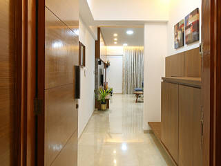 Lodha Belmondo, AreaPlanz Design AreaPlanz Design Modern corridor, hallway & stairs